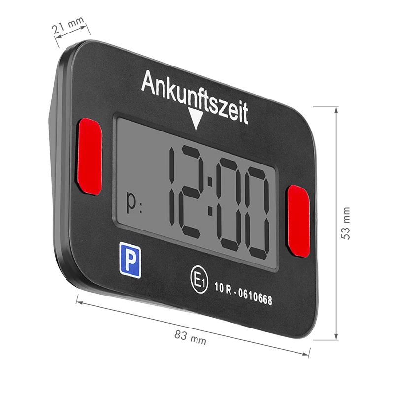 LogiLink elektroninė parkavimo skiltelė, KBA sertifikuota, juoda