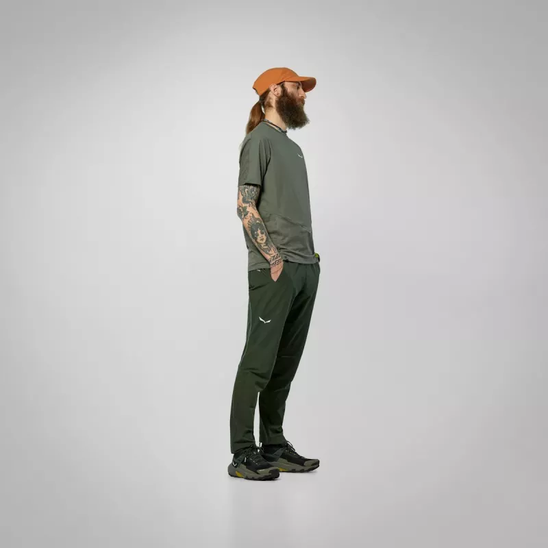 Salewa Pedroc Dry Wind vyriški marškinėliai Faded Green XL