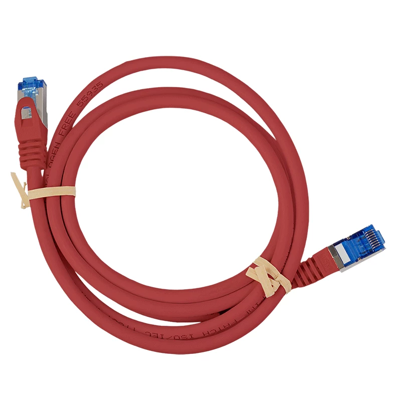 LogiLink Cat.6A CCA S/FTP LSZH Patch Laidas, raudonas, 10 m, EconLine