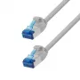 LogiLink Cat.6A Slim S/FTP LSZH Patch laidas, pilkas, 7,5 m, SlimLine