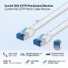 LogiLink Cat.6A Slim S/FTP LSZH Patch Laidas, baltas, 5 m, SlimLine