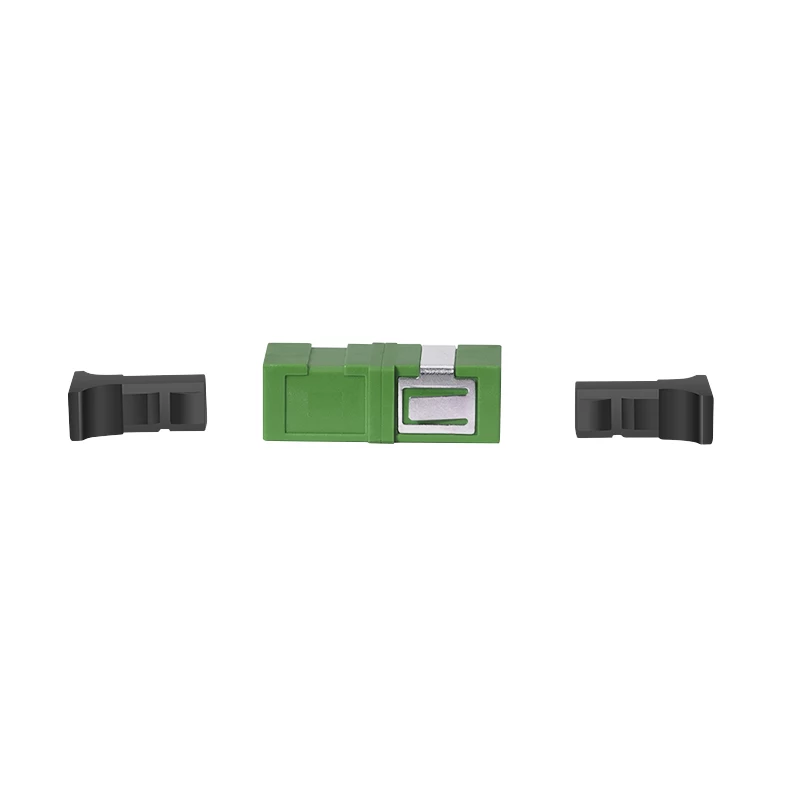 LogiLink FA01SC8 SC Simplex APC šviesolaidžio adapteris, be flanšo, žalias, 12 vnt.