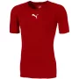 Puma LIGA Baselayer trumpomis rankovėmis vyriški marškinėliai raudoni L dydžio