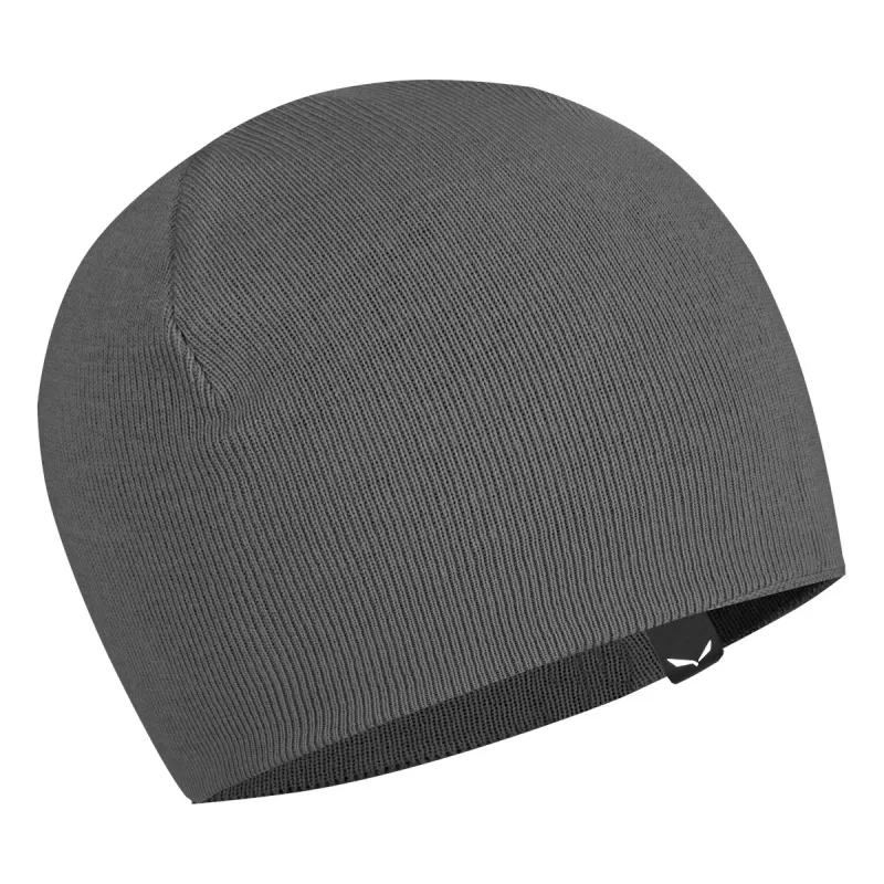 Salewa Pure Reversible Merino Wool Beanie - Black Out - unisex vieno dydžio