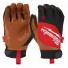 Milwaukee Leather Hybrid darbo pirštinės M/8 dydis su SMARTSWIPE jutiklinio ekrano palaikymu