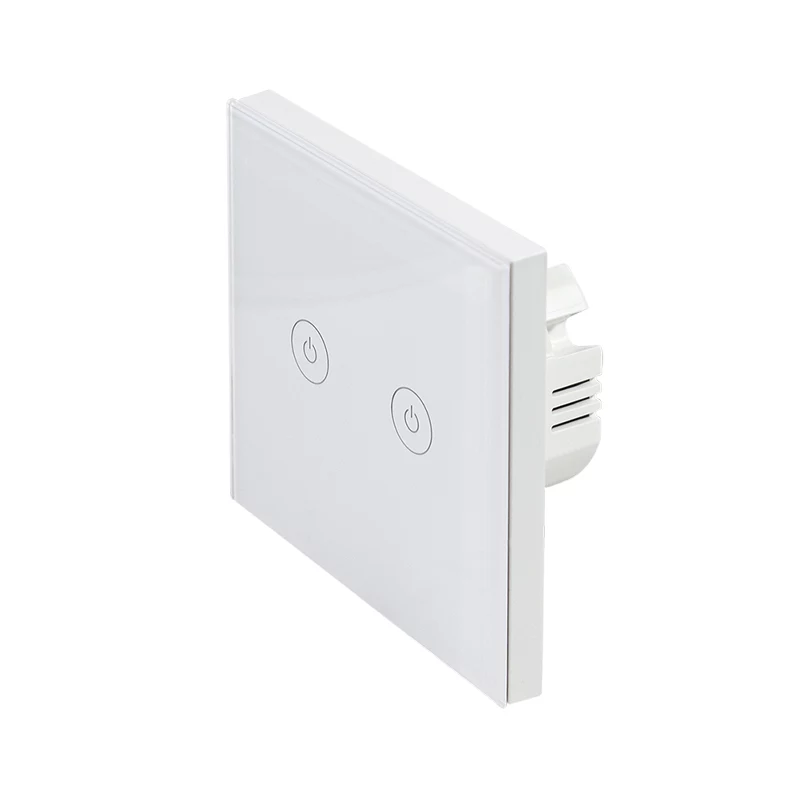LogiLink WiFi Smart EU šviesos jungiklis, 2-jų mygtukų, Tuya suderinamas, baltas
