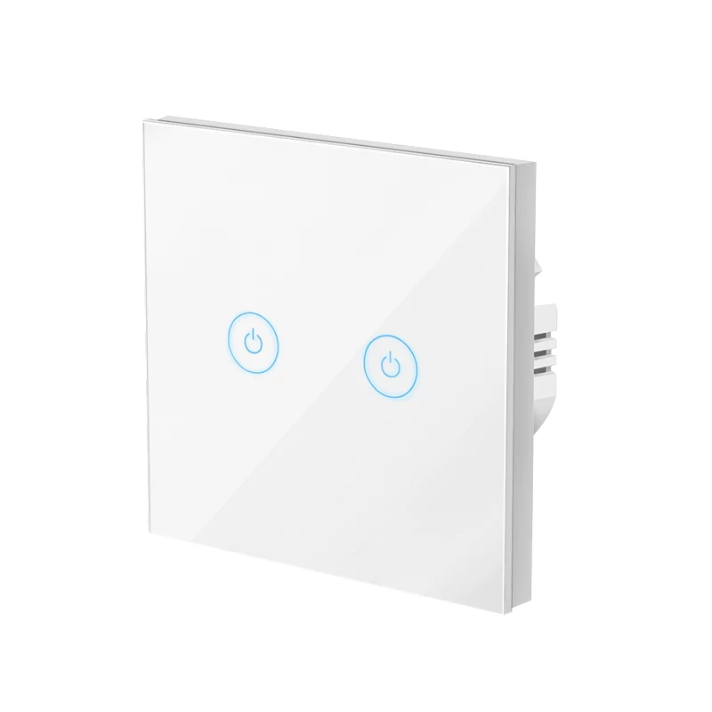 LogiLink WiFi Smart EU šviesos jungiklis, 2-jų mygtukų, Tuya suderinamas, baltas