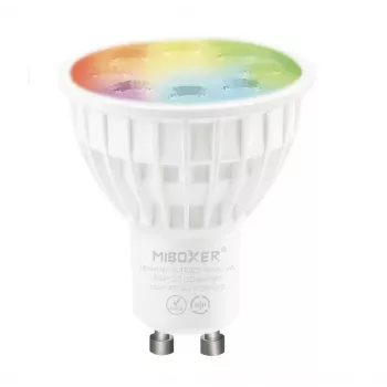 Miboxer FUT103 LED Retrofit GU10 4W RGB-WW išmanusis prožektorius 2.4G