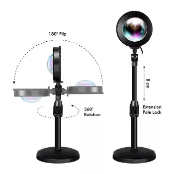LOGILINK LED Saulėlydžio lempa, 5W, su nuotolinio valdymo pulteliu