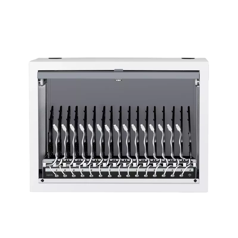 LogiLink SCS0104 15 prievadų USB-C įkrovimo stotelė, PD, Smart, pilka