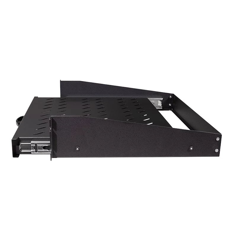 LogiLink 19 colių ištraukiama 2U lentyna 19 inch stelažui, 350 mm gylio, iki 30 kg, juoda