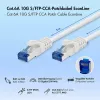 LogiLink Cat.6A S/FTP LSZH Patch Laidas, baltas, 5 m, EconLine