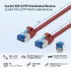 LogiLink SlimLine Cat.6A S/FTP LSZH tinklo kabelis, raudonas, 3m, 10Gbps