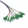 LogiLink Fiber Pigtail rinkinys 12 x LC/APC OS2 (G657.A1), 2 m, spalvotas, žalias jungiklis