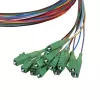 LogiLink Fiber Pigtail rinkinys 12 x LC/APC OS2 (G657.A1), 2 m, spalvotas, žalias jungiklis
