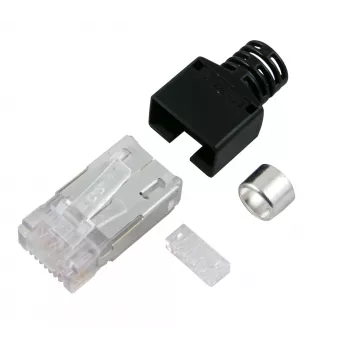 EFB Elektronik Stewart SS37 RJ45 vyriškas lauko montavimo connectorius, ekranuotas, be įrankių, Cat.6A/7/7A/8, cinko liejinys, auksuoti kontaktai
