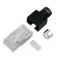 EFB Elektronik Stewart SS37 RJ45 vyriškas lauko montavimo connectorius, ekranuotas, be įrankių, Cat.6A/7/7A/8, cinko liejinys, auksuoti kontaktai