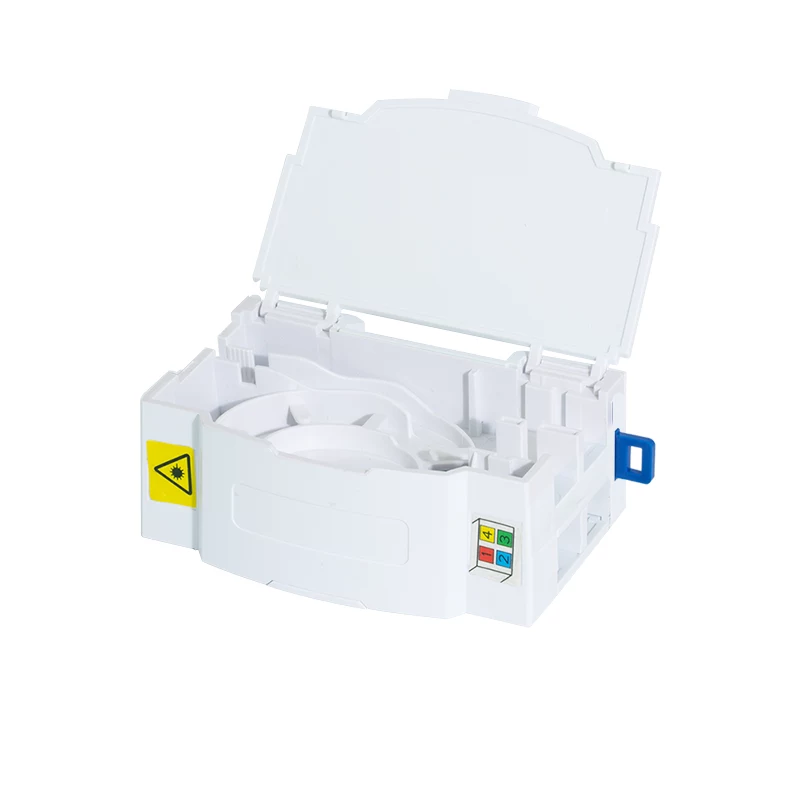 LogiLink FTTH paskirstymo dėžutė DIN bėgeliui, 4 prievadai, balta