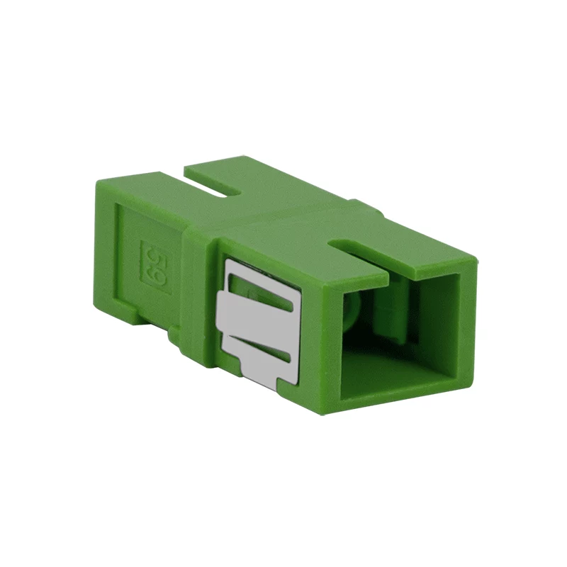 LogiLink SC Simplex šviesolaidžio adapteris, žalias, be flanšo, 12 vnt. paketas