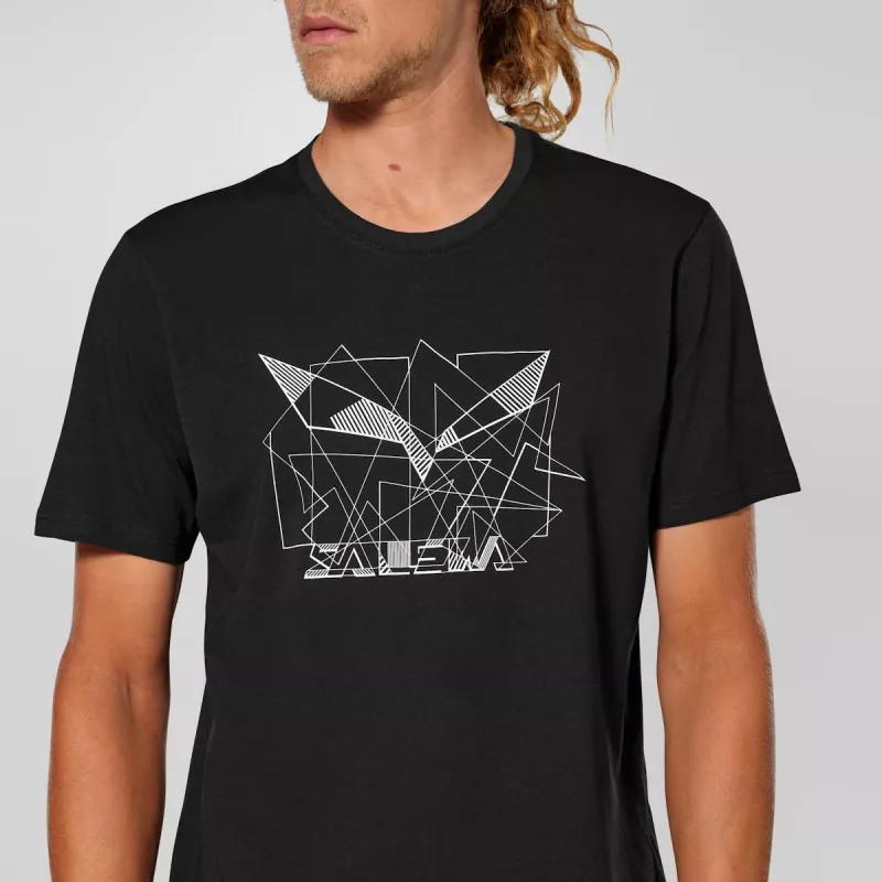 Salewa vyriški marškinėliai Eagle Geometric juodi - L dydis