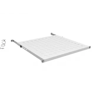 EFB Elektronik 691641FTS.10 19 inch 0,5U fiksuota lentyna stelažui, 70 kg apkrova, 750-850 mm gylis, juoda (RAL 9005)