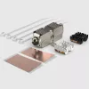 EFB ELEKTRONIK Cat.6A/Cat.7/Cat.7A ekranuotas „Keystone“ lizdas, be įrankių, cinko liejinys, RJ45, 500 MHz, 10G, T568A/B, auksu padengtas, juodas