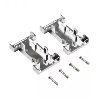 EFB ELEKTRONIK EB0909MV2 metalizuotas tuščias sąsajos korpusas, 1 Keystone lizdas, sidabrinis