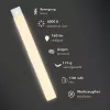 LogiLink LED šviestuvas po spintele su PIR jutikliu, itin plonas, 400mm, 160lm, šilta balta
