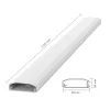 LogiLink kabelių kanalas, PVC, 750 x 60 x 20 mm, baltas, lipnus, su užsegamu dangteliu