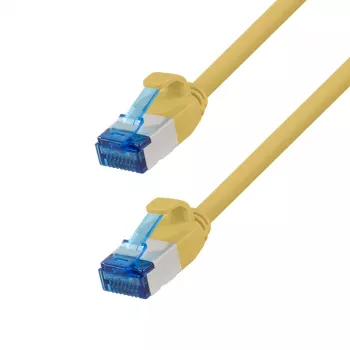LogiLink Cat.6A Slim S/FTP LSZH Patch Laidas, geltonas, 7,5 m