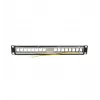 LOGILINK Modular 16 prievadų Cat.6A Keystone skydelis, 19/1U, su 3 kabelių žiedais, juodas