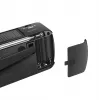 LogiLink Dynamo radijas su saulės baterija, AM/FM, USB-C įkrovimu, LED žibintuvėliu, SOS signalu ir power bank, juodas