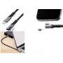 LogiLink USB 3.2 Gen 1 USB-C į USB-C kampinis laidas, 1 m, juodas/pilkas, 5 Gbps, 60W PD, 90° jungtis