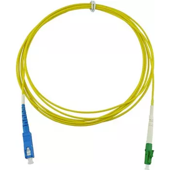 BlueOptics Simplex šviesolaidinis jungiamasis laidas LC/APC – SC/UPC, vienmodis OS2, 7m, LSZH geltonas