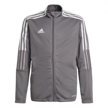 adidas Tiro 21 vaikiška treniruočių striukė pilka (Grey Four) GM7311, 116 cm