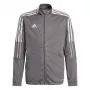 adidas Tiro 21 vaikiška treniruočių striukė pilka (Grey Four) GM7311, 116 cm