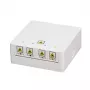 LOGILINK FTTH Termination Box FB1007, 4 prievadai, montavimui ant sienos arba DIN bėgio, baltas