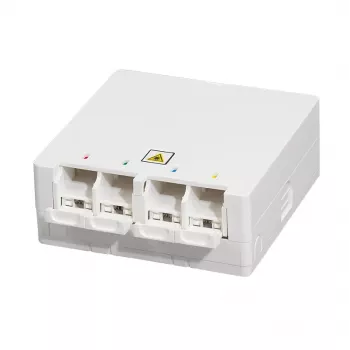 LOGILINK FTTH Termination Box FB1007, 4 prievadai, montavimui ant sienos arba DIN bėgio, baltas