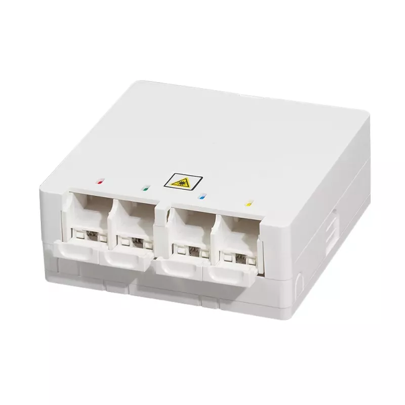 LOGILINK FTTH Termination Box FB1007, 4 prievadai, montavimui ant sienos arba DIN bėgio, baltas