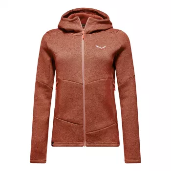 Salewa Puez Rocca PL moteriška striukė su gobtuvu, Etruscan Red, S dydis