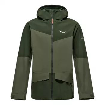 Salewa Puez GTX 2L vyriška hardshell striukė tamsiai alyvuoginė, dydis L