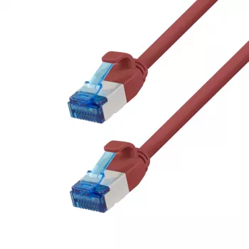 LogiLink Cat.6A Slim S/FTP LSZH Patch Laidas, raudonas, 10 m