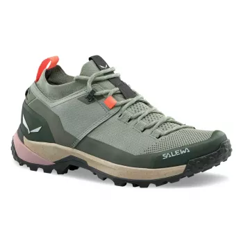 Salewa Puez 2 Knit PTX moteriški žemi žygio batai - Shadow/Olive - EU 41