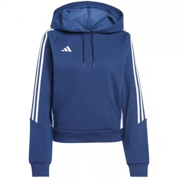 adidas Tiro 24 moteriškas gobtuvinis megztinis tamsiai mėlynas IR7507