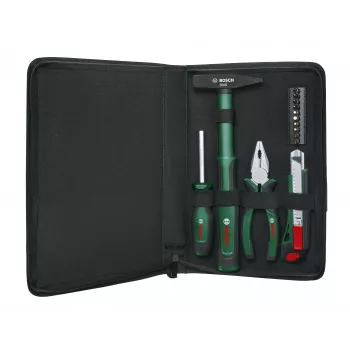 BOSCH Easy Starter 14 dalių rankinių įrankių rinkinys su dėklu