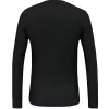 Salewa Cristallo Warm vyriški Alpių merino termo marškinėliai su Responsive technologija - Black Out