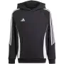 adidas Tiro 24 gobtuvinis megztinis juodos spalvos IJ5611 128 cm