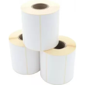 ARTDEV termoperkėlimo etiketės 100 x 50 mm, 40 mm šerdis, 103 mm ritinys, 930 etikečių, baltos