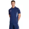 adidas Tiro 25 Competition vyriški polo marškinėliai tamsiai mėlyni, trumpomis rankovėmis, dydis S