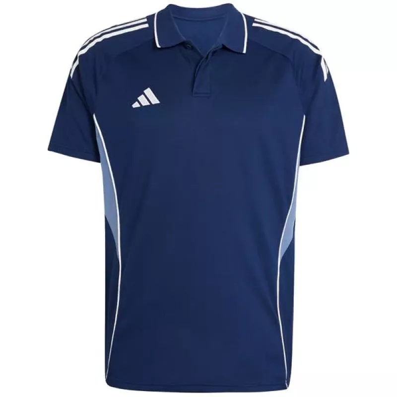 adidas Tiro 25 Competition vyriški polo marškinėliai tamsiai mėlyni, trumpomis rankovėmis, dydis S